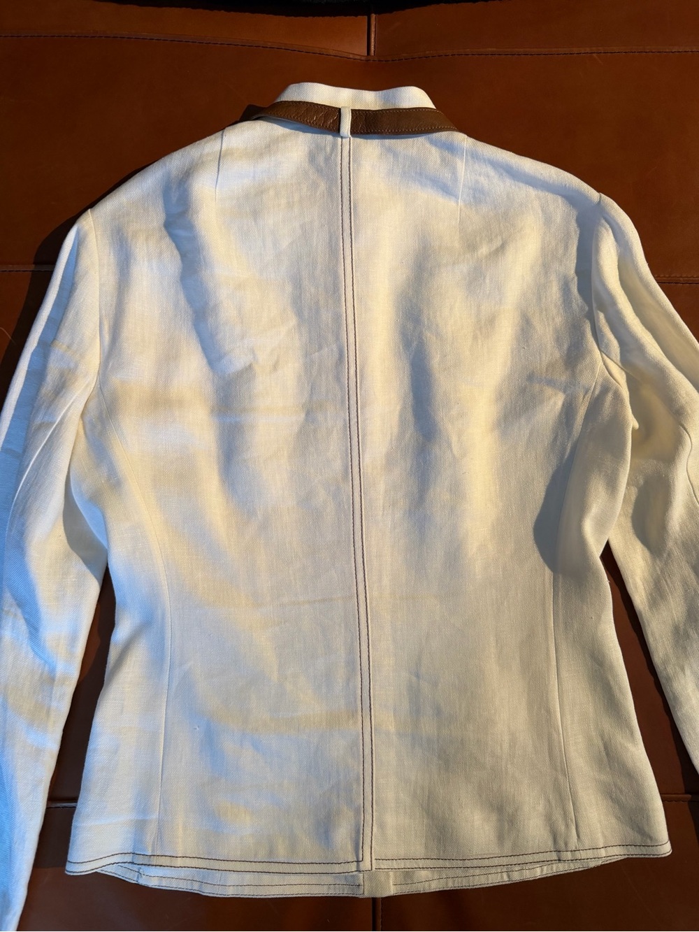 AKRIS Vintage Linen Blazer and Skirt Set - Picture 9 of 12